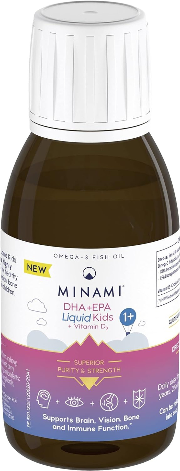 Minami Dha+Epa Liquid Kids + Vitamin D3-100Ml