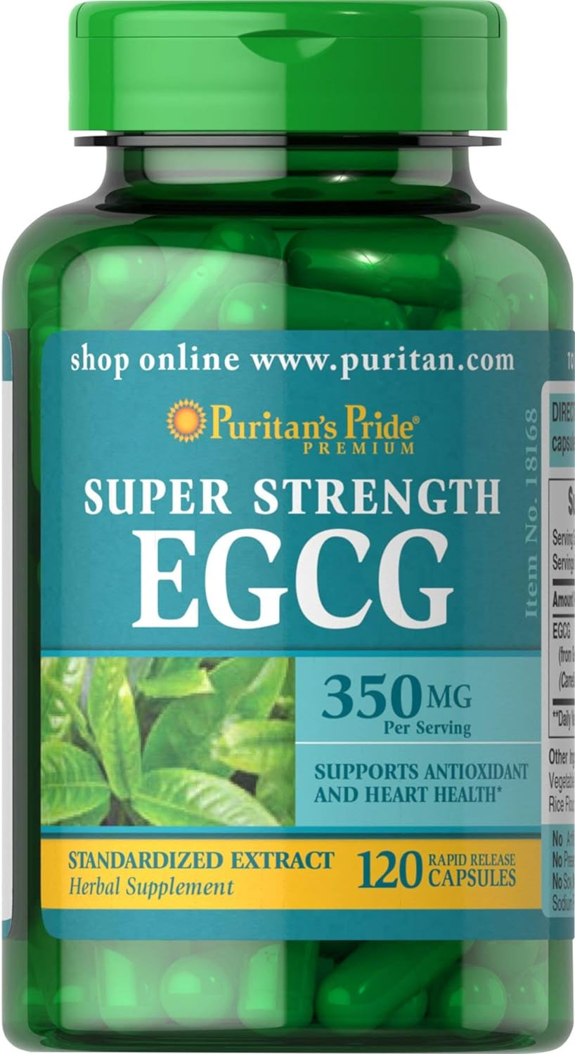 Puritan'S Pride 2 Pack Of Super Strength Egcg 350 Mg-120-Capsules