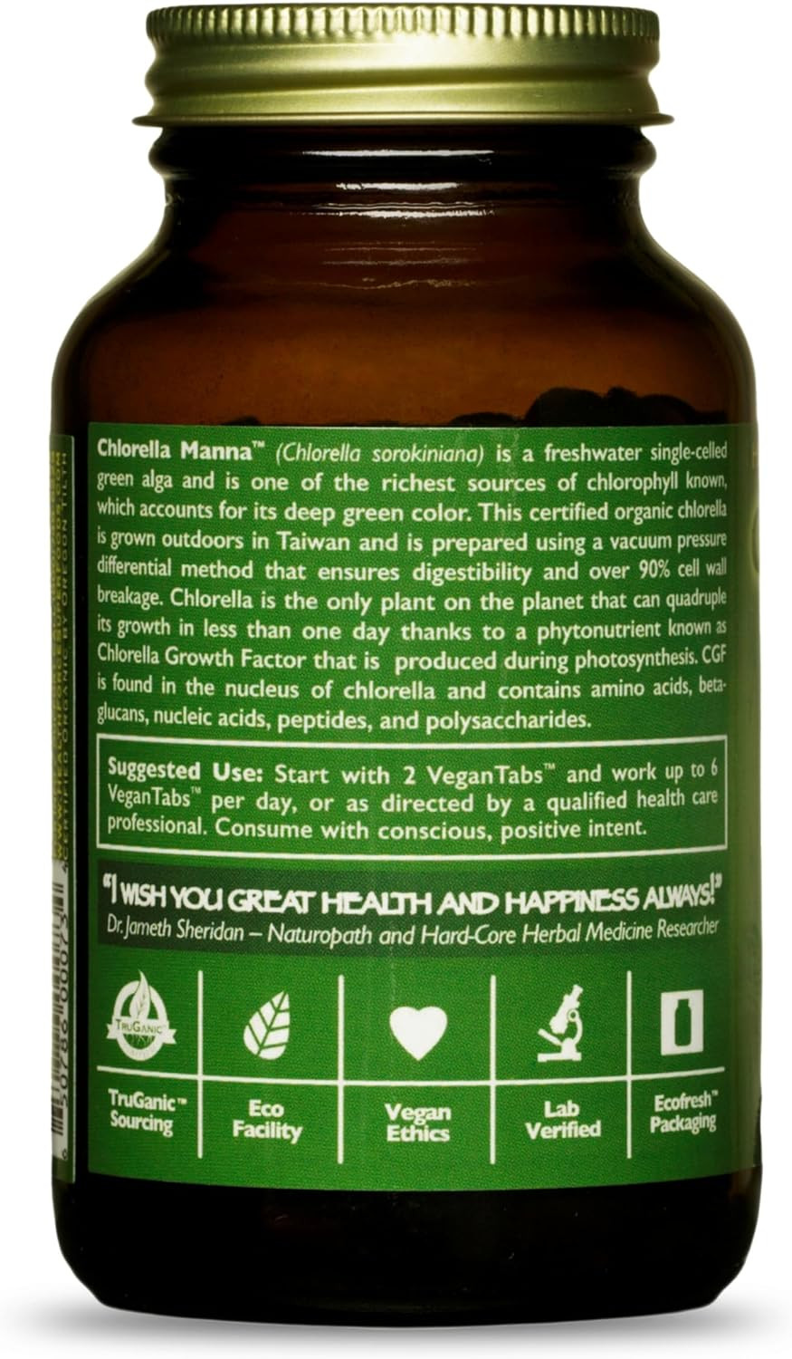 Healthforce Superfoods Chlorella Manna - Tablets - 400 Vegan Tablets