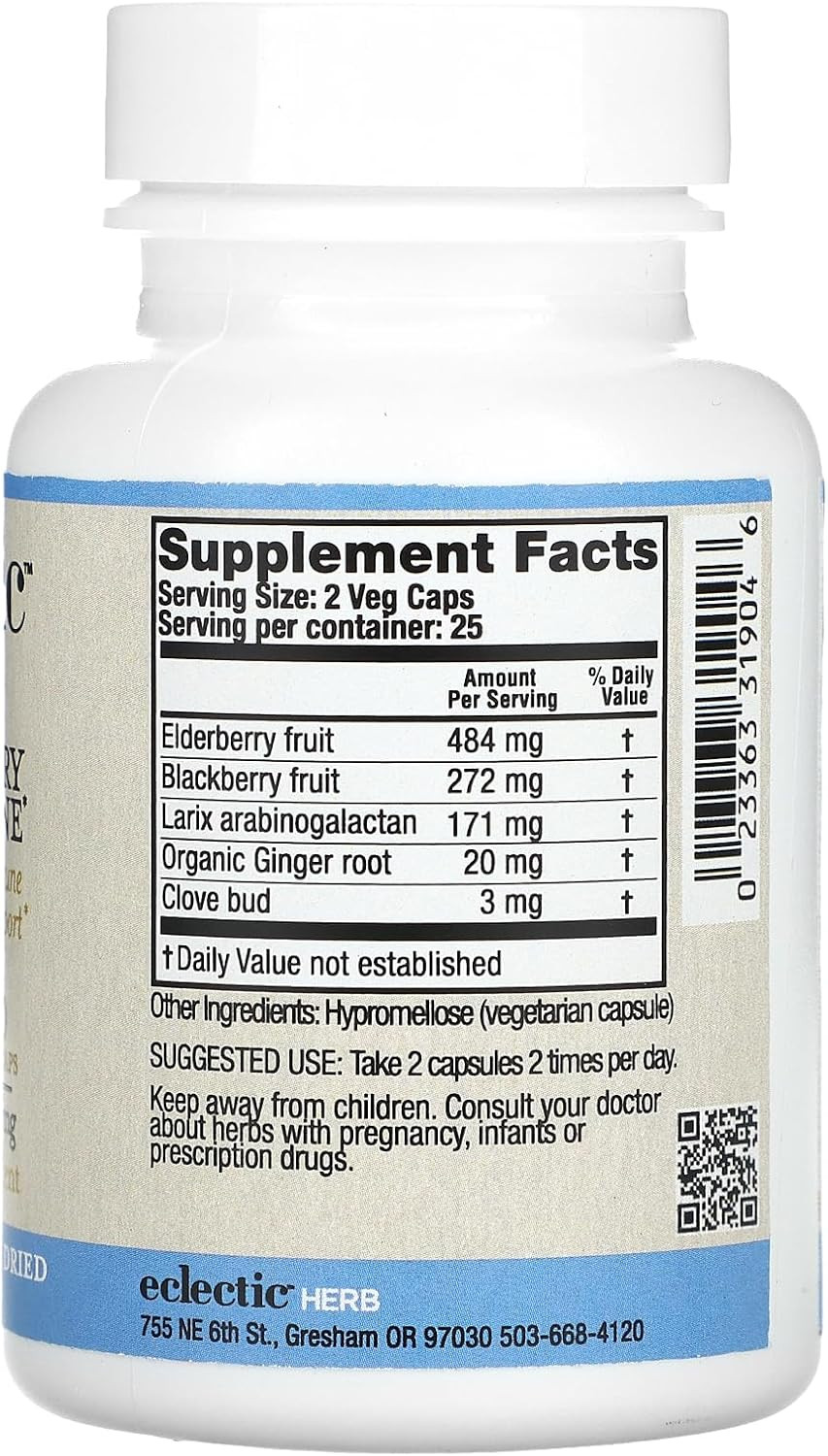 Eclectic Institute Elderberry Immune Fd 90