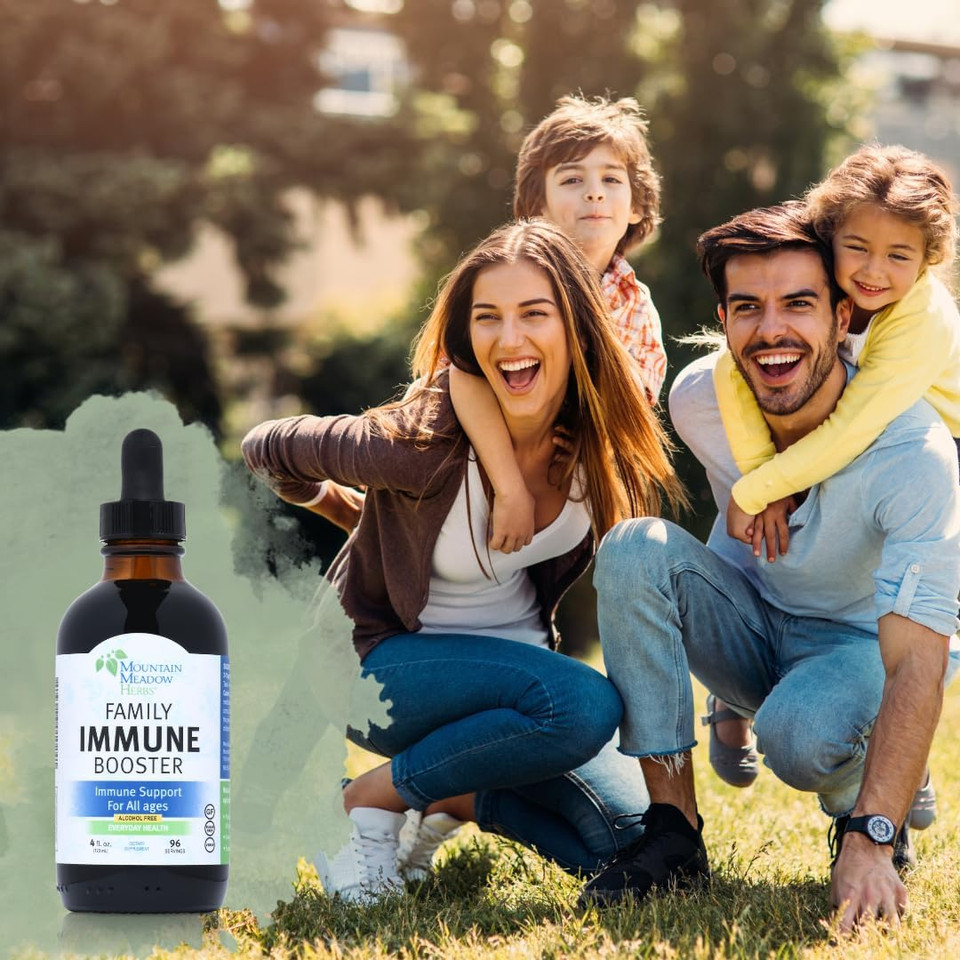 Mountain Meadow Herbs Family Immune Booster Extract With Sambucus Elderberry And Echinacea | Optimal Immune Support For The Whole Family | Tincture, 4 Oz Mountain Meadow Herbs Family Immune Booster Extract With Sambucus Elderberry And Echinacea | Optimal Immune Support For The Whole Family | Tincture, 4 Oz