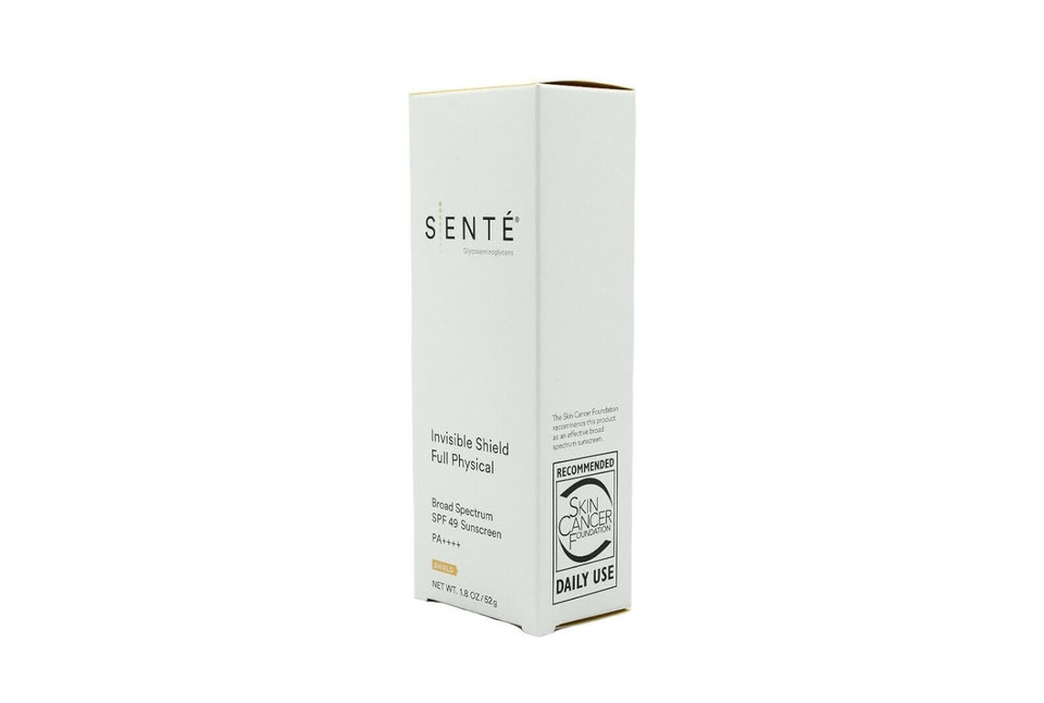 Sente Invisible Shield Full Physical Broad-Spectrum Tinted Spf 52 Sunscreen (1.8 Oz / 52G)