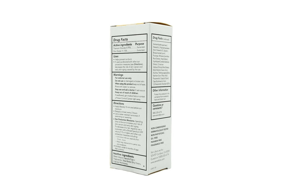 Sente Invisible Shield Full Physical Broad-Spectrum Tinted Spf 52 Sunscreen (1.8 Oz / 52G)