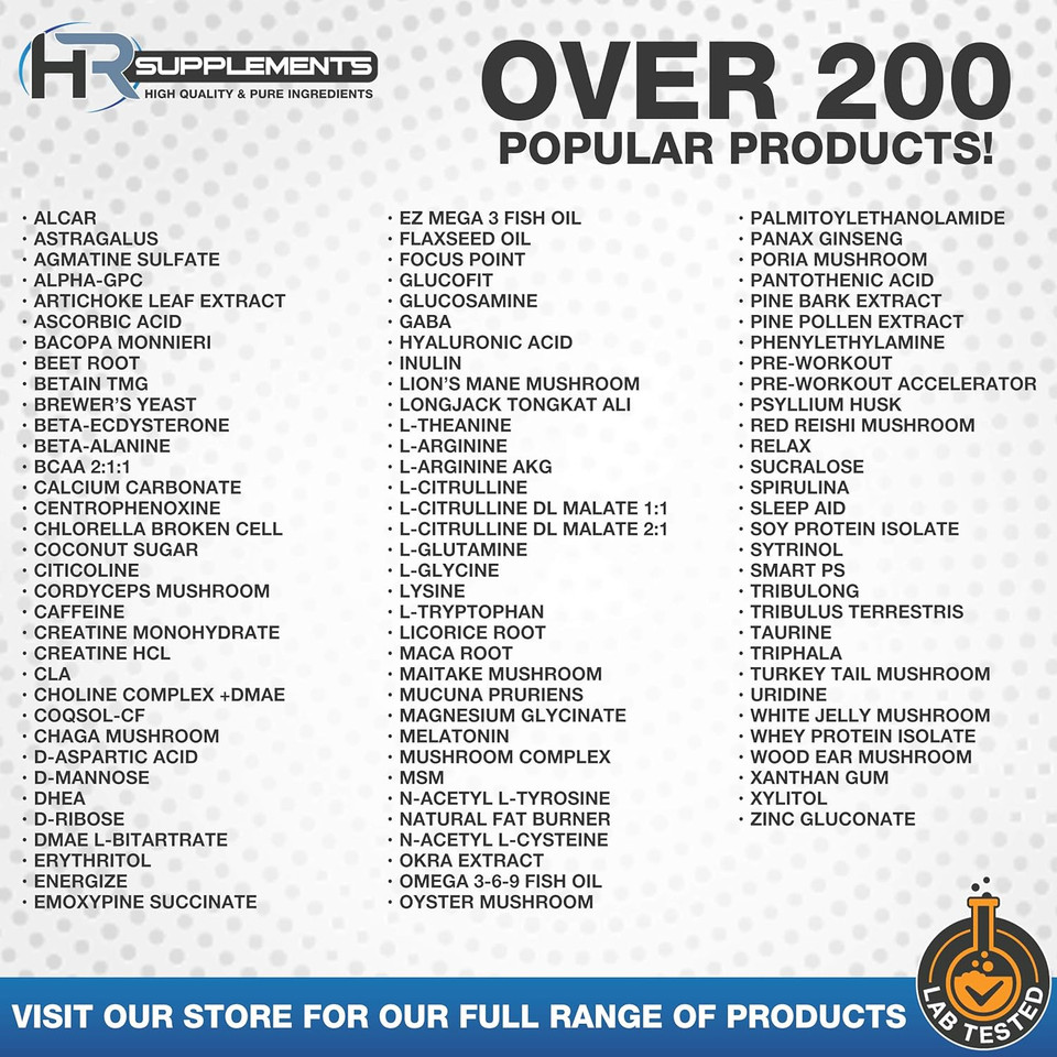 Harvest Naturals Mushroom Complex Capsules - 11 Mushroom Extracts 30% Min. Beta-Glucan - 180 Count