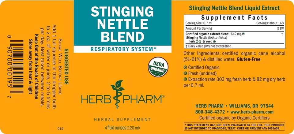 Herb Pharm Stinging Nettle Blend Liquid Extract - 4 Ounce