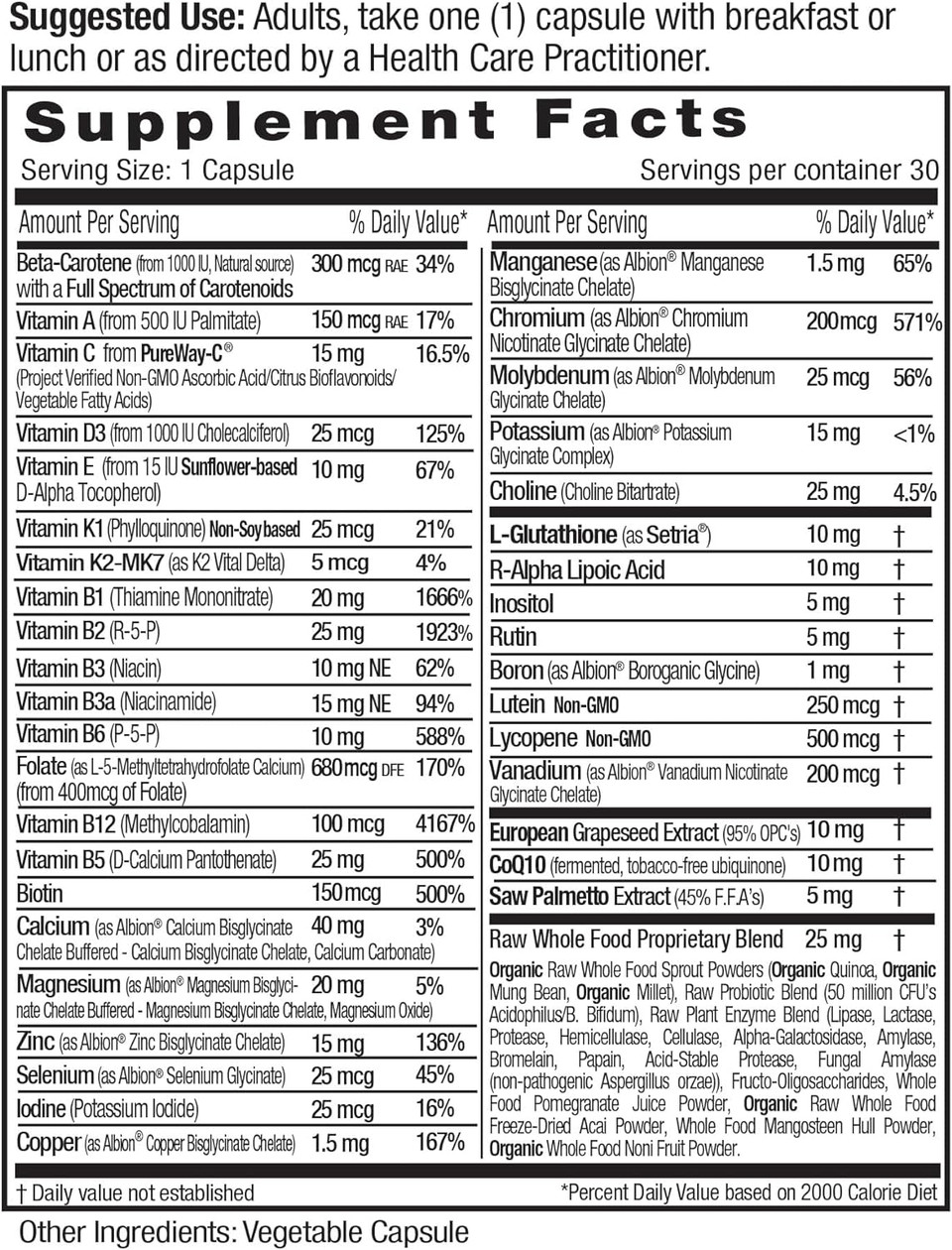 Emerald Labs Men'S 45+ 1-Daily Multi - Made With Saw Palmetto, Lycopene & More For Heart, Bone & Immune Support* - Gluten-Free - 30 Vegetable Capsules