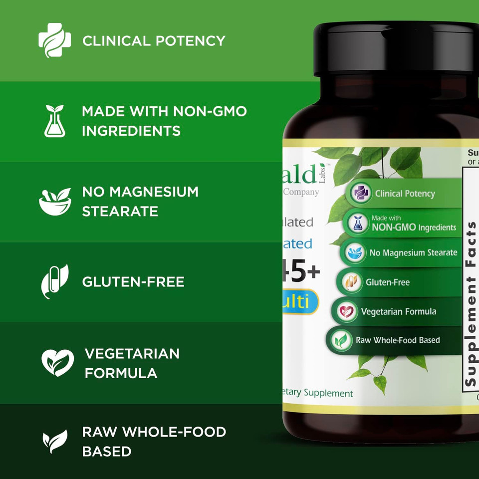 Emerald Labs Men'S 45+ 1-Daily Multi - Made With Saw Palmetto, Lycopene & More For Heart, Bone & Immune Support* - Gluten-Free - 30 Vegetable Capsules