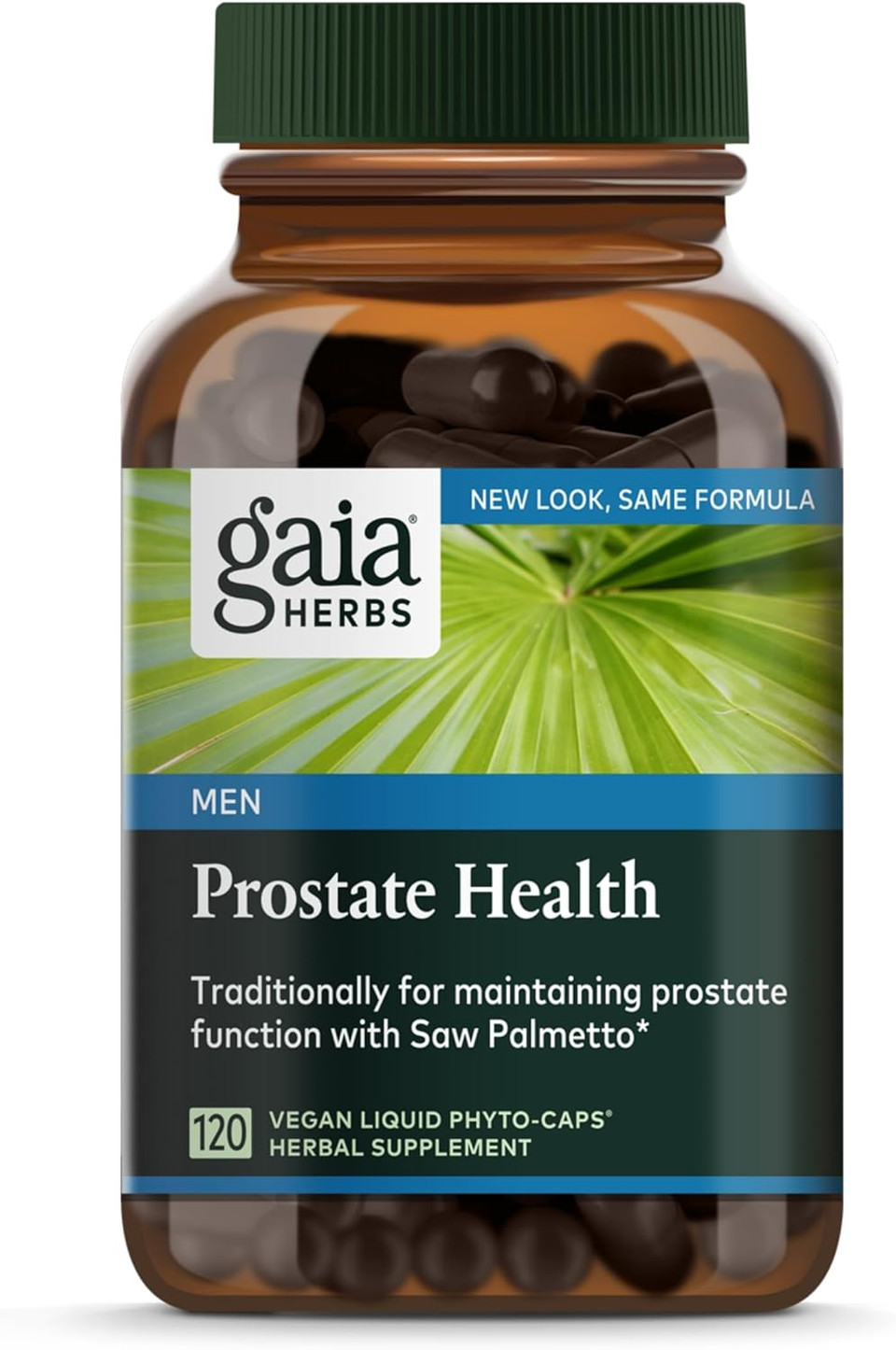 Gaia Herbs Prostate Health - Supports Prostate Health And Function For Men - With Saw Palmetto, Green Tea, Nettle Root, And White Sage - 120 Vegan Liquid Phyto-Capsules (40-Day Supply)