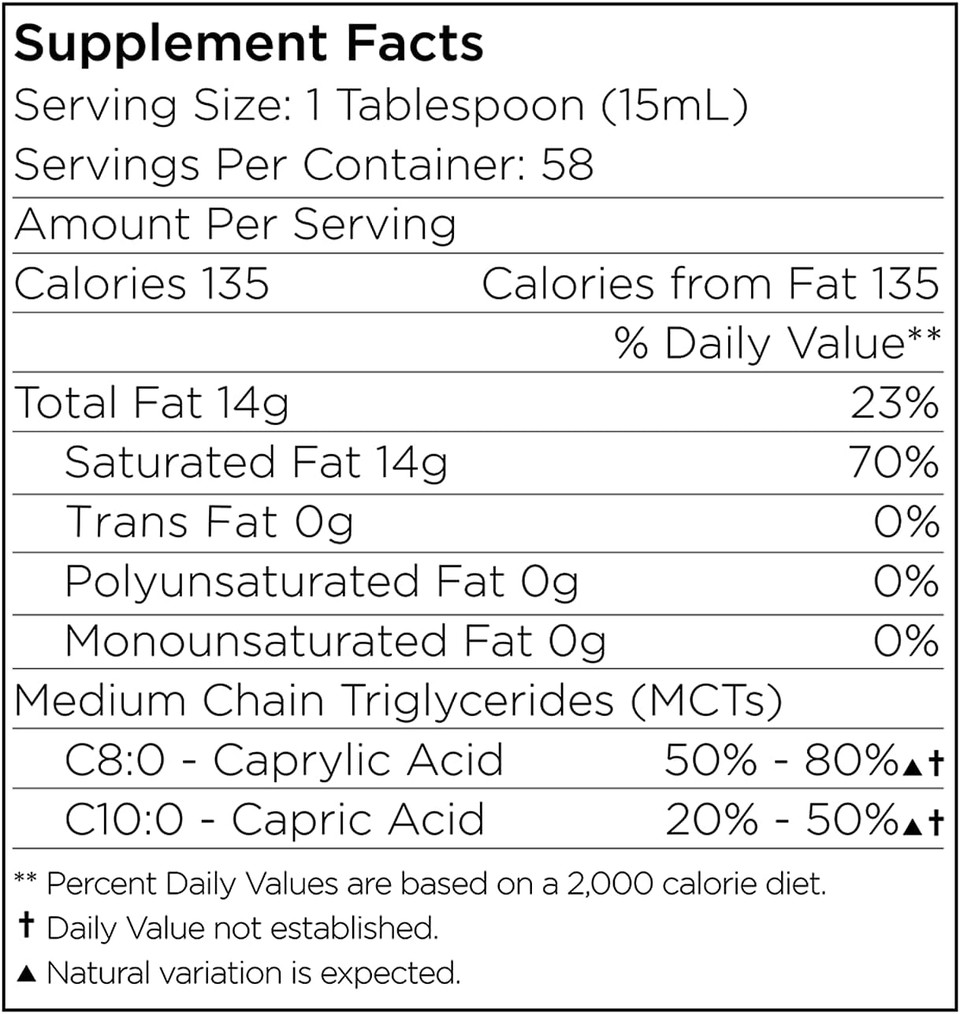 Radha Beauty Premium Mct Oil From Non-Gmo Coconuts - 31.6Oz. Keto, Paleo, Gluten Free And Vegan Approved