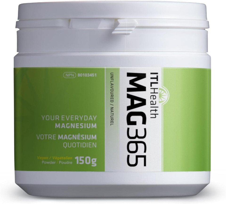 Itl Health | Mag365 | Ionic Magnesium Citrate | Healthy Metabolism, Tissue Formation & Bone Development | Develop & Maintain Healthy Teeth, Muscle Function (Unflavored, 150G)