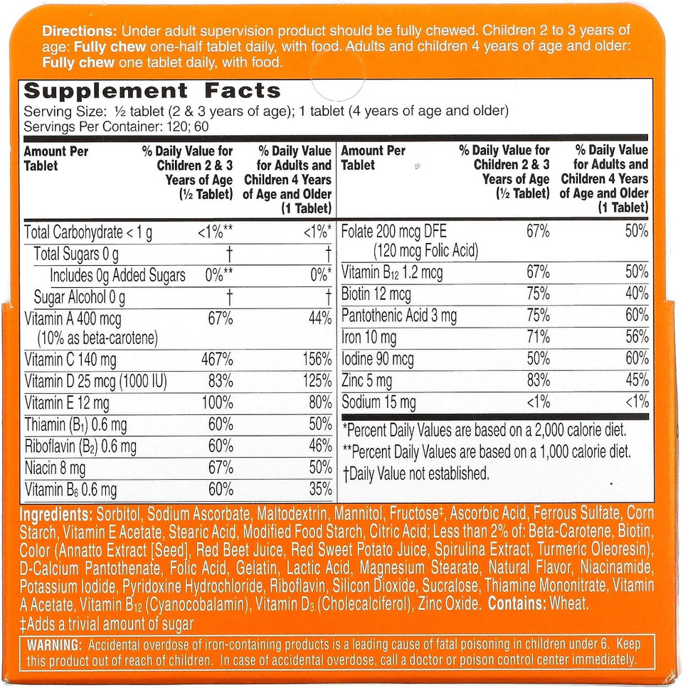 Flintstones Chewable Kids Vitamins With Immunity Support*, Multivitamin For Kids And Toddlers With Vitamin C & More, 60Ct