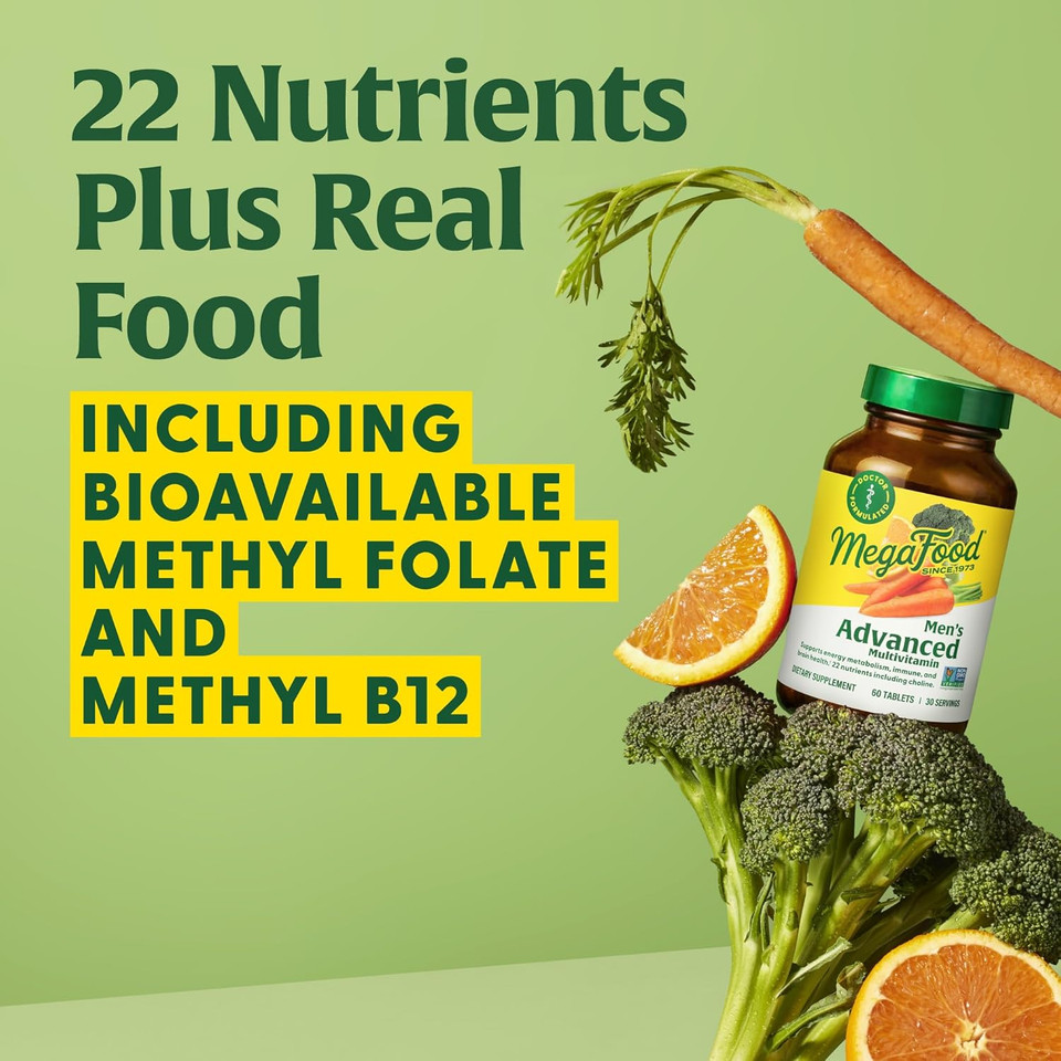Megafood Men'S Advanced Multivitamin For Men - Doctor -Formulated - Choline, Vitamin B12, Vitamin D, Vitamin C & Zinc - Brain Health & Immune Support - Non-Gmo - Vegetarian - 120 Tabs (60 Servings) Megafood Men'S Advanced Multivitamin For Men - Doctor -Formulated - Choline, Vitamin B12, Vitamin D, Vitamin C & Zinc - Brain Health & Immune Support - Non-Gmo - Vegetarian - 120 Tabs (60 Servings)