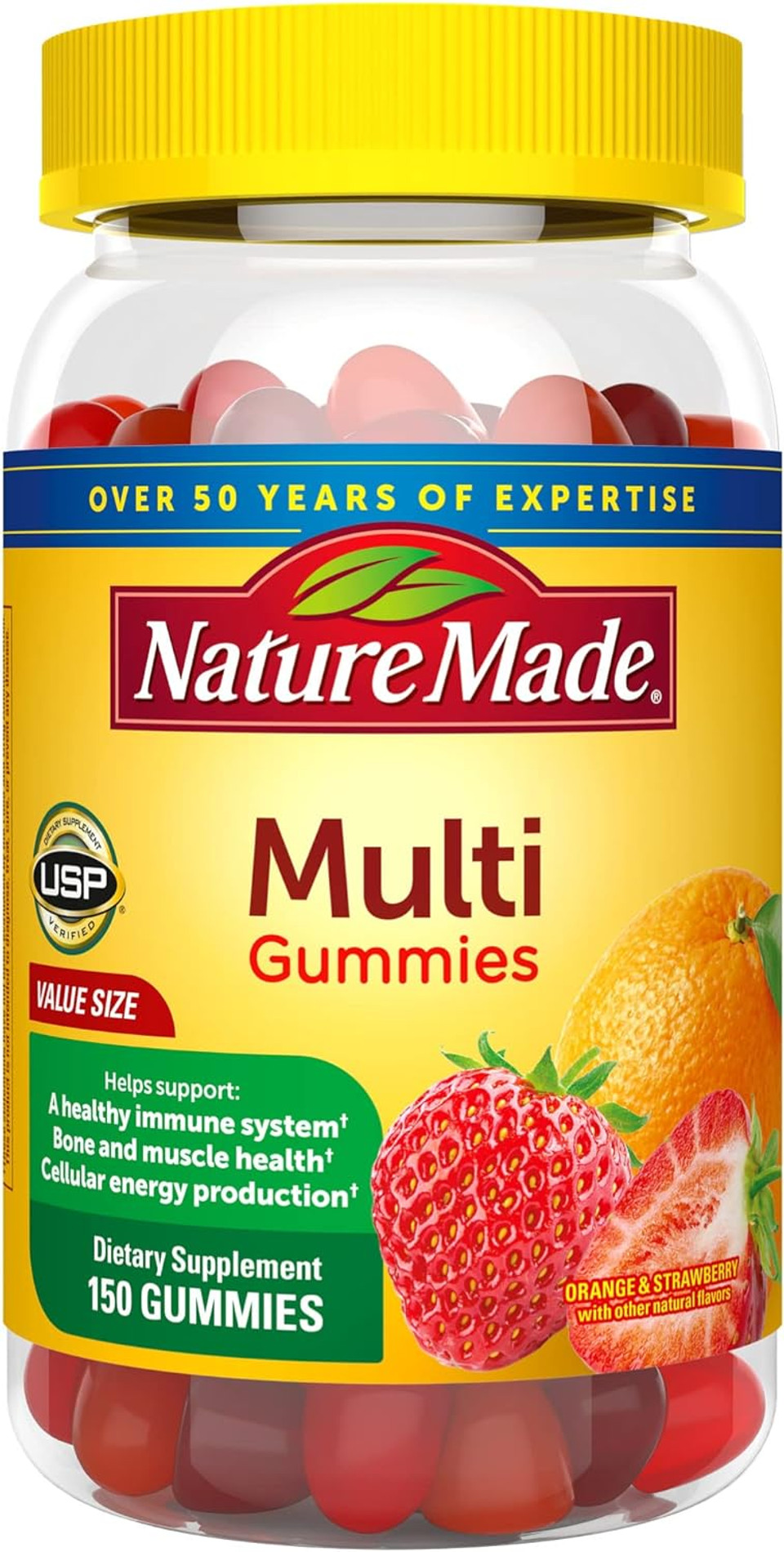 Nature Made - Multi Adult Gummies Orange, Cherry & Mixed Berry 150 161734