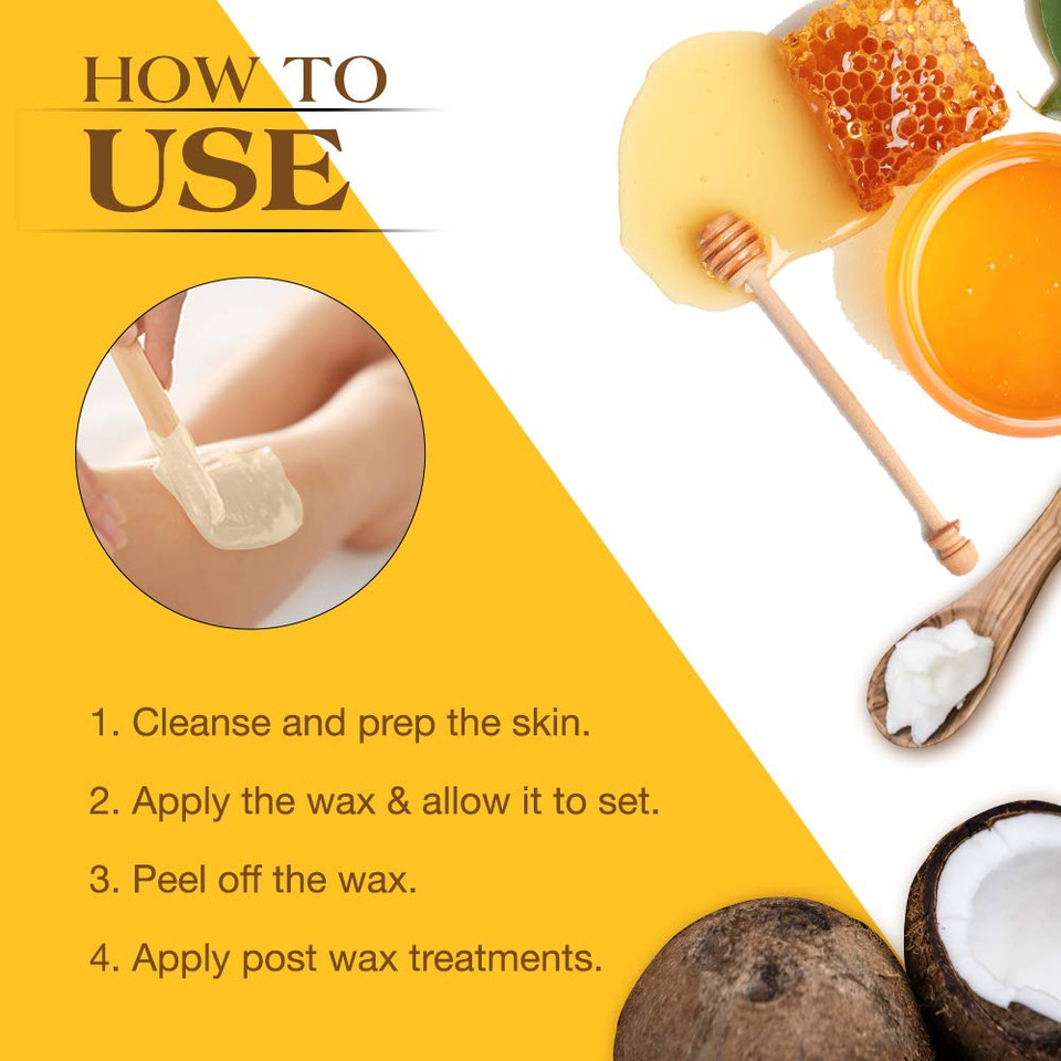 Gigi Coconut Honee Flex Wax, Hard Wax For Face And Body, Non-Strip, Sensitive To Normal Skin,13 Oz. 1-Pack