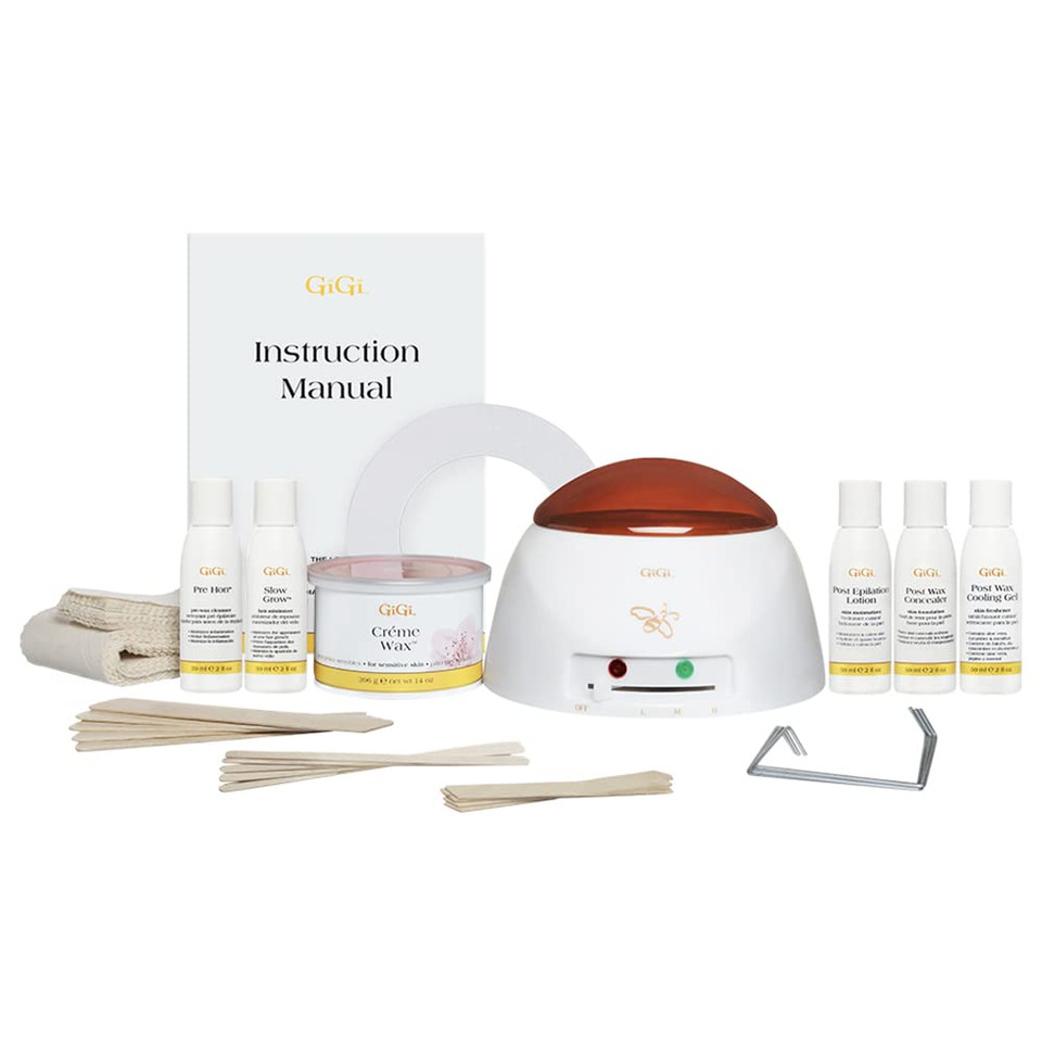 Gigi Mini Pro Hair Removal Waxing Kit, Salon-Quality Waxing Essentials For Professional And At-Home Use, Portable And Convenient, For All Skin & Hair Types