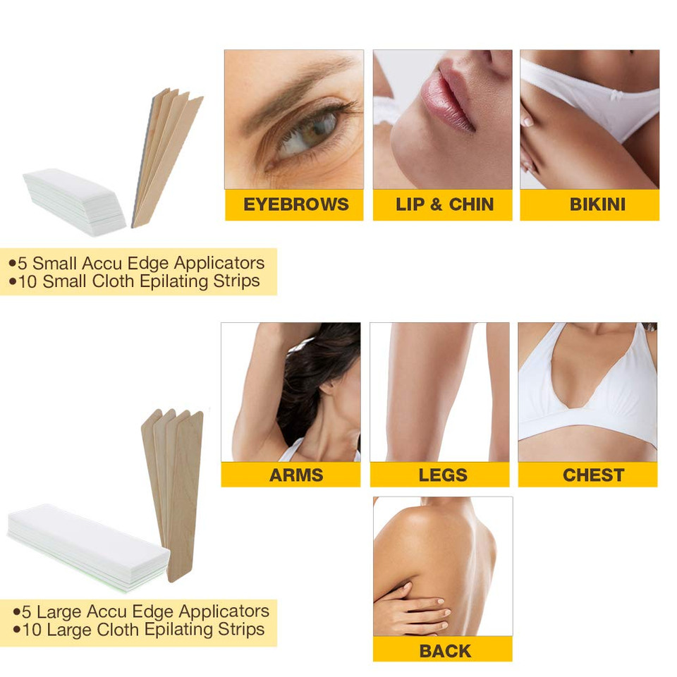 Gigi Strip Free Honee Complete Hair Waxing, At Home Hair Removal Kit