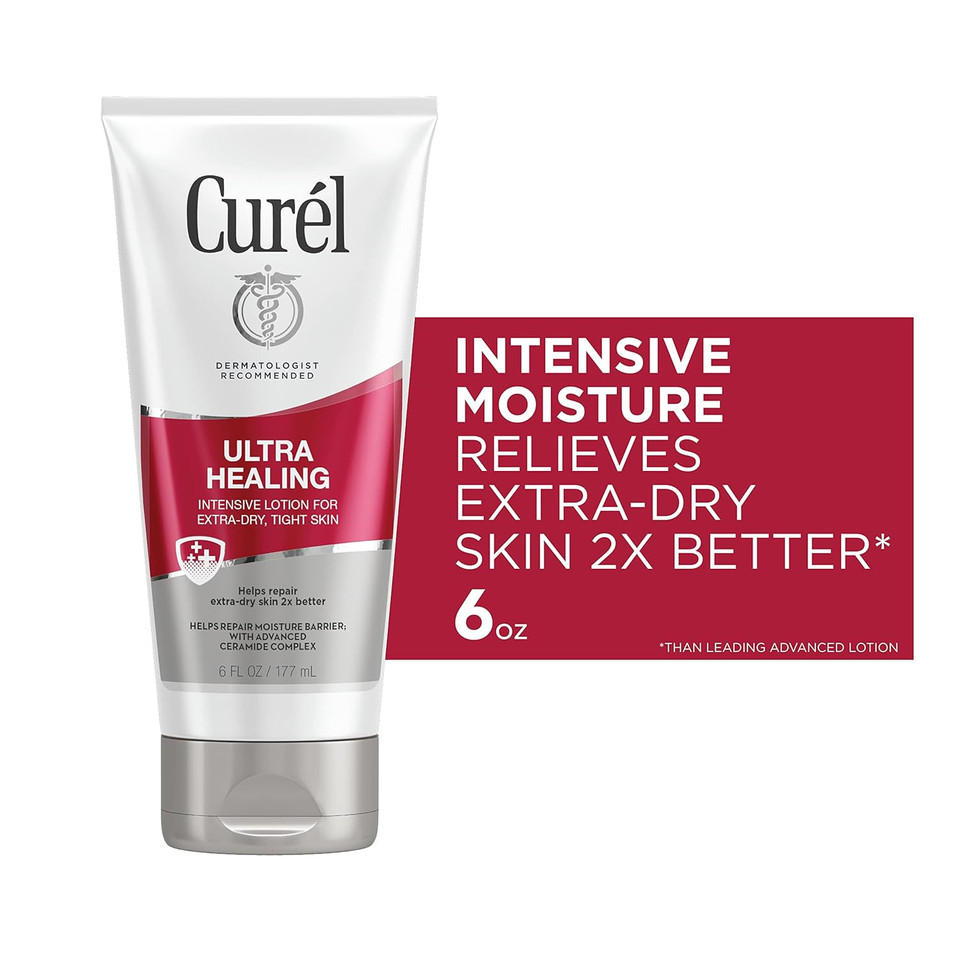 Curã£Â©L Ultra Healing Body Lotion, Moisturizer For Extra Dry Skin, Body And Hand Lotion With Advanced Ceramide Complex And Hydrating Agents, 6 Ounce (Pack Of 2)