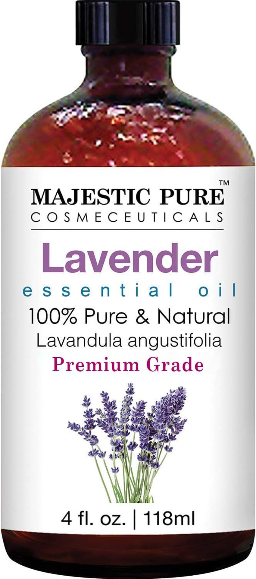 Majestic Pure Lavender Essential Oil From Bulgaria, Premium Grade, Pure And Natural Premium Quality Oil, 4 Fl Oz