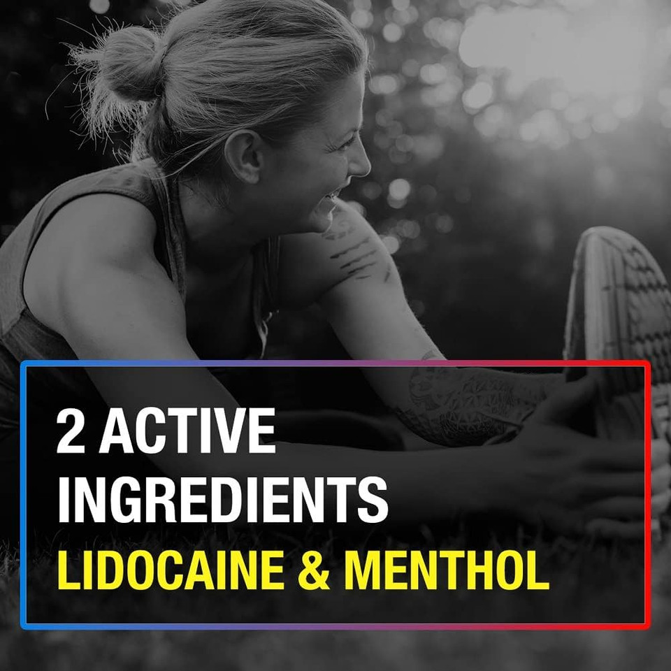 Icy Hot Max Strength Lidocaine Pain Relief Patch (5 Count) Penetrates For Fast, Targeted Relief