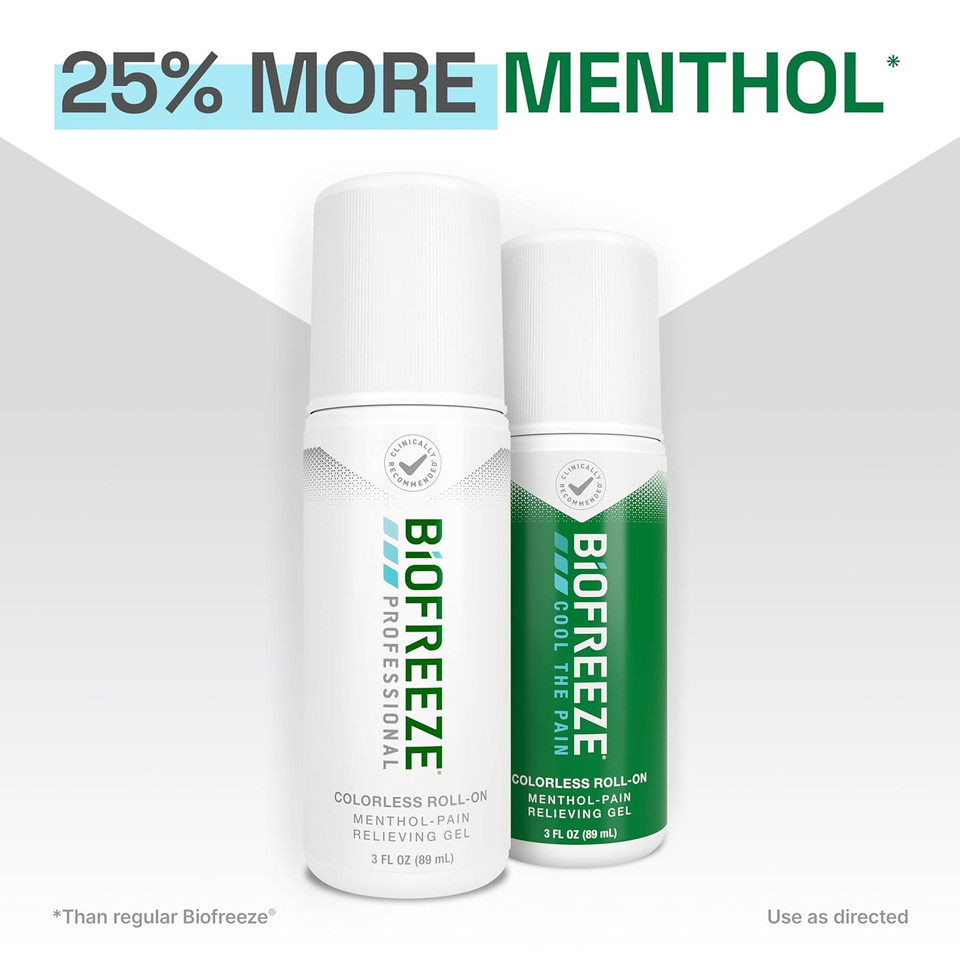 Biofreeze Overnight Pain Relief Roll-On, Arthritis Pain Reliver, Knee & Lower Back Pain Relief, Sore Muscle Relief, Lavender Scent, Fsa Eligible, 2.5 Fl Oz Biofreeze Menthol Roll-On