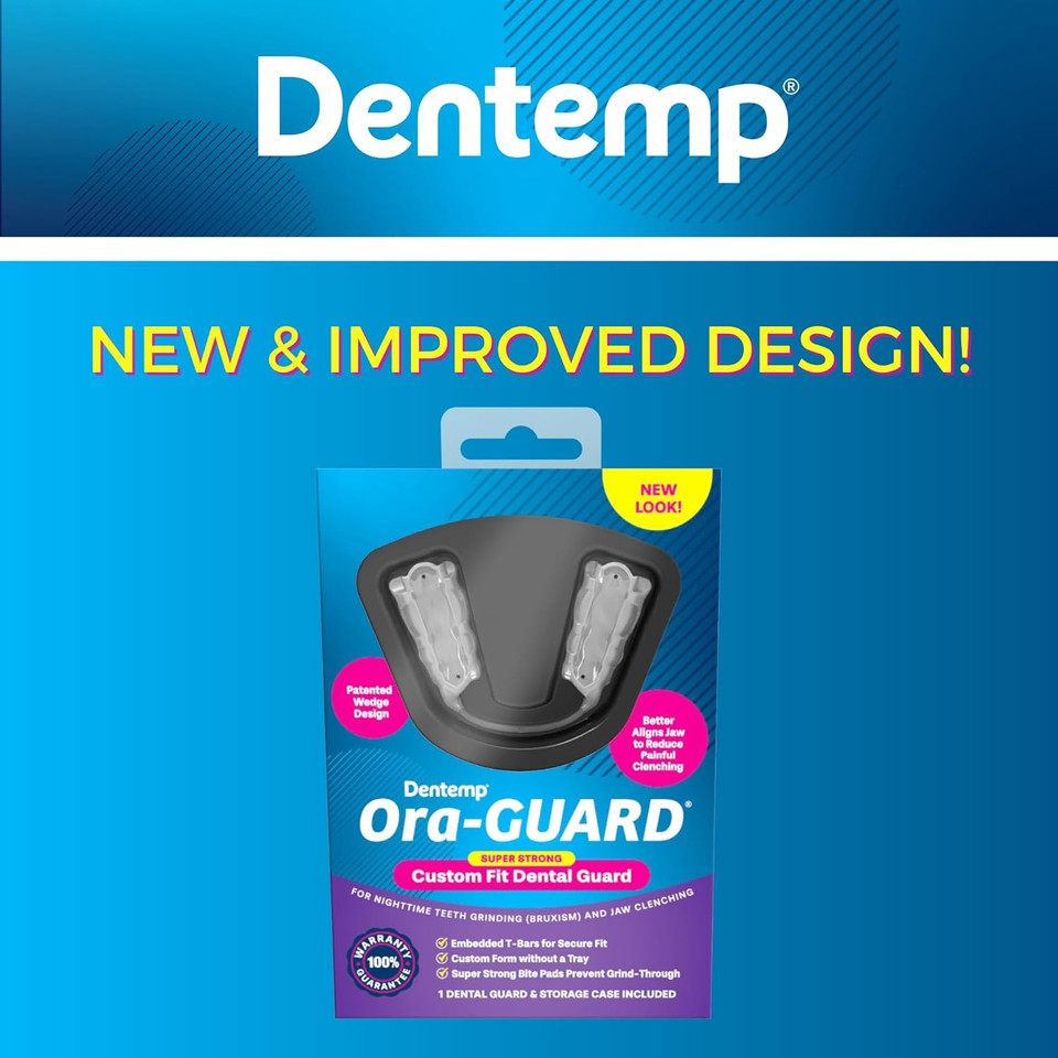 Dentemp Ora-Guard Custom Fit Dental Guard - Bruxism Night Guard For Teeth Grinding (Two Pack) - Mouth Guard For Clenching Teeth At Night - Mouth Guard For Sleeping - Relieve Soreness In Jaw Musclesã¢Â