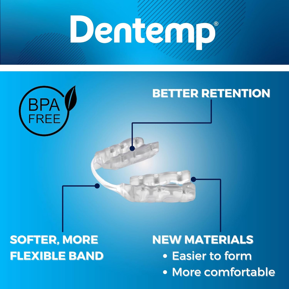 Dentemp Ora-Guard Custom Fit Dental Guard - Bruxism Night Guard For Teeth Grinding (Two Pack) - Mouth Guard For Clenching Teeth At Night - Mouth Guard For Sleeping - Relieve Soreness In Jaw Musclesã¢Â