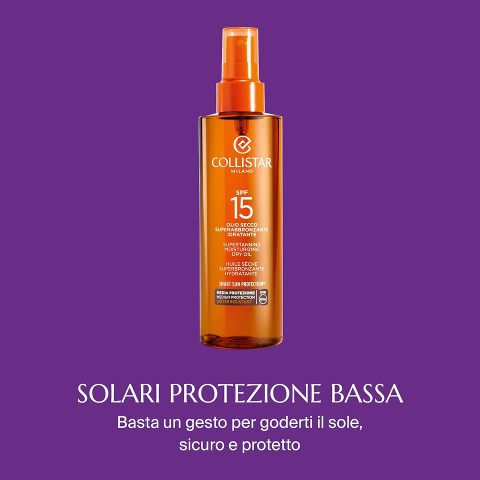 Collistar Speciale Abbronzatura Perfetta Olio Secco Superabbronzante Idratante 6.8Oz (200Ml) Spf15