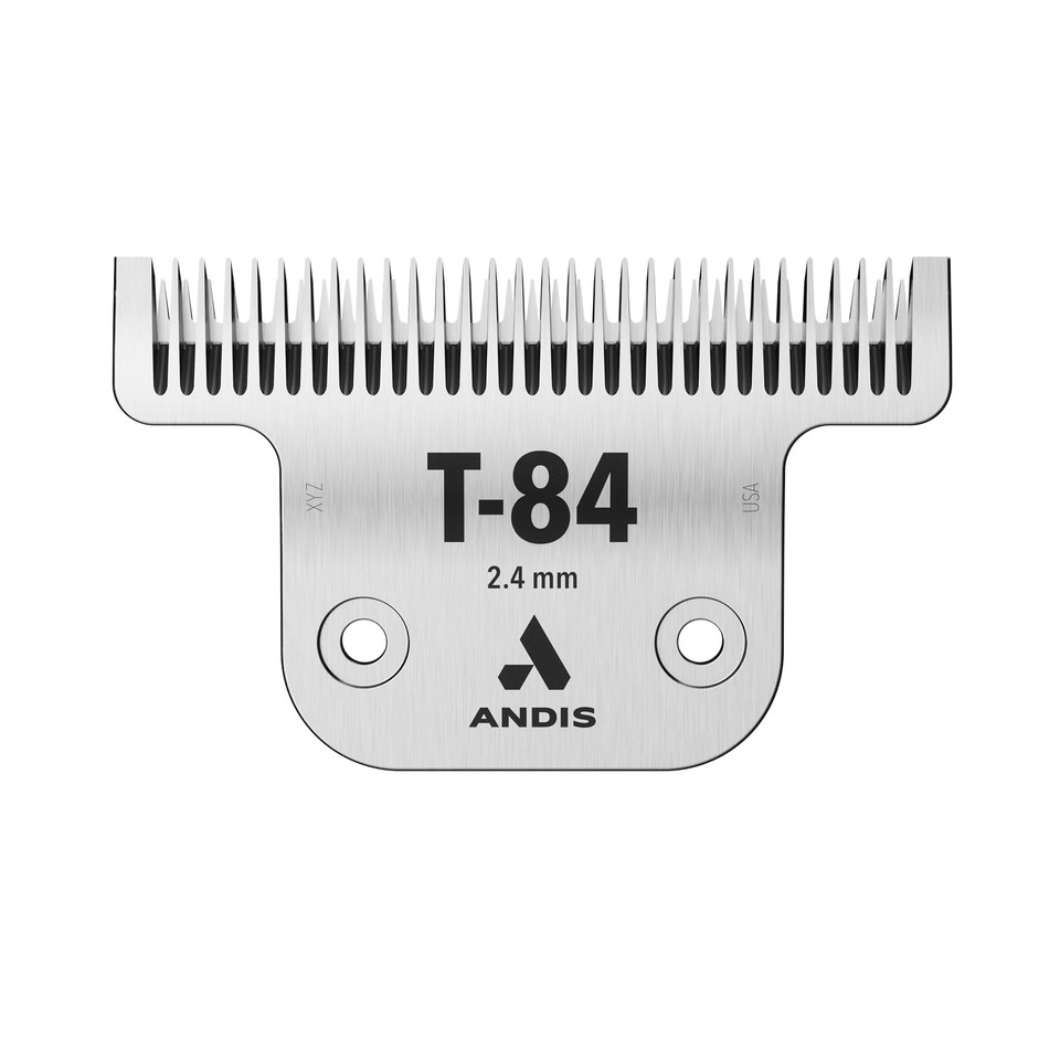 Andis  21641, Ultra Edge Dog Clipper Blade  Carbon-Infused Steel With Exclusive Hardening Process, Long-Lasting Blades, 3/32-Inch Cut Length  For Dogs & Medium-Sized Animals, Size-T-84, Chrome
