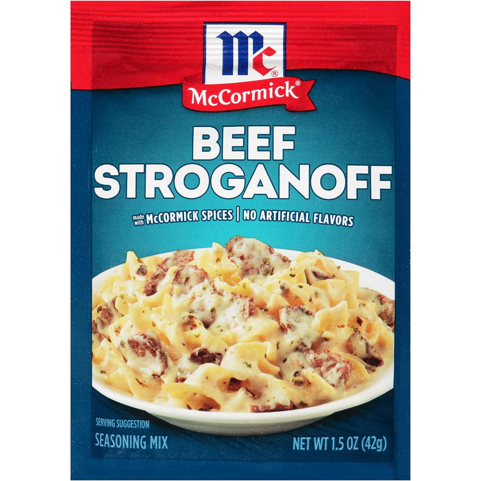 Mccormick Beef Stroganoff Seasoning Mix, 1.5 Oz (Pack Of 12)