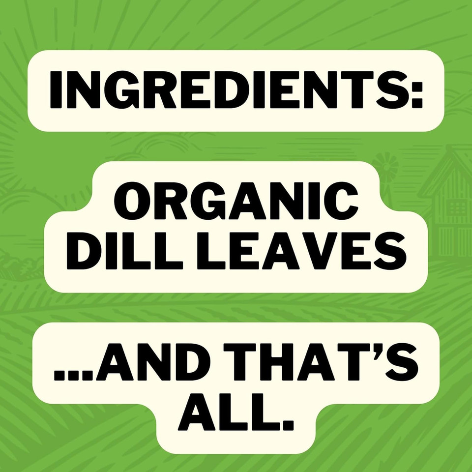 Freshjax Dried Dill Weed (1.5 Oz Large Bpa-Free Bottle) Non Gmo, Gluten Free, Keto, Paleo, No Preservatives Dill Leaves | Handcrafted In Jacksonville, Florida