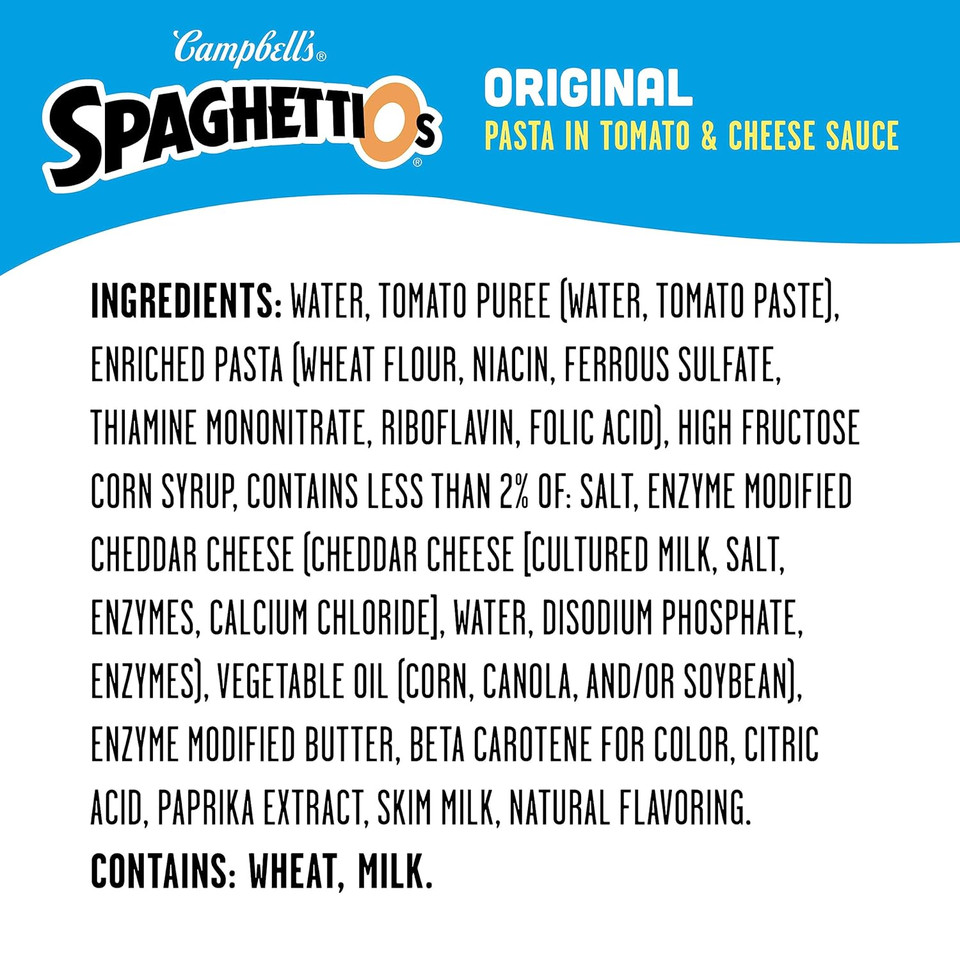 Spaghettios Original Canned Pasta, 22.4 Oz Can