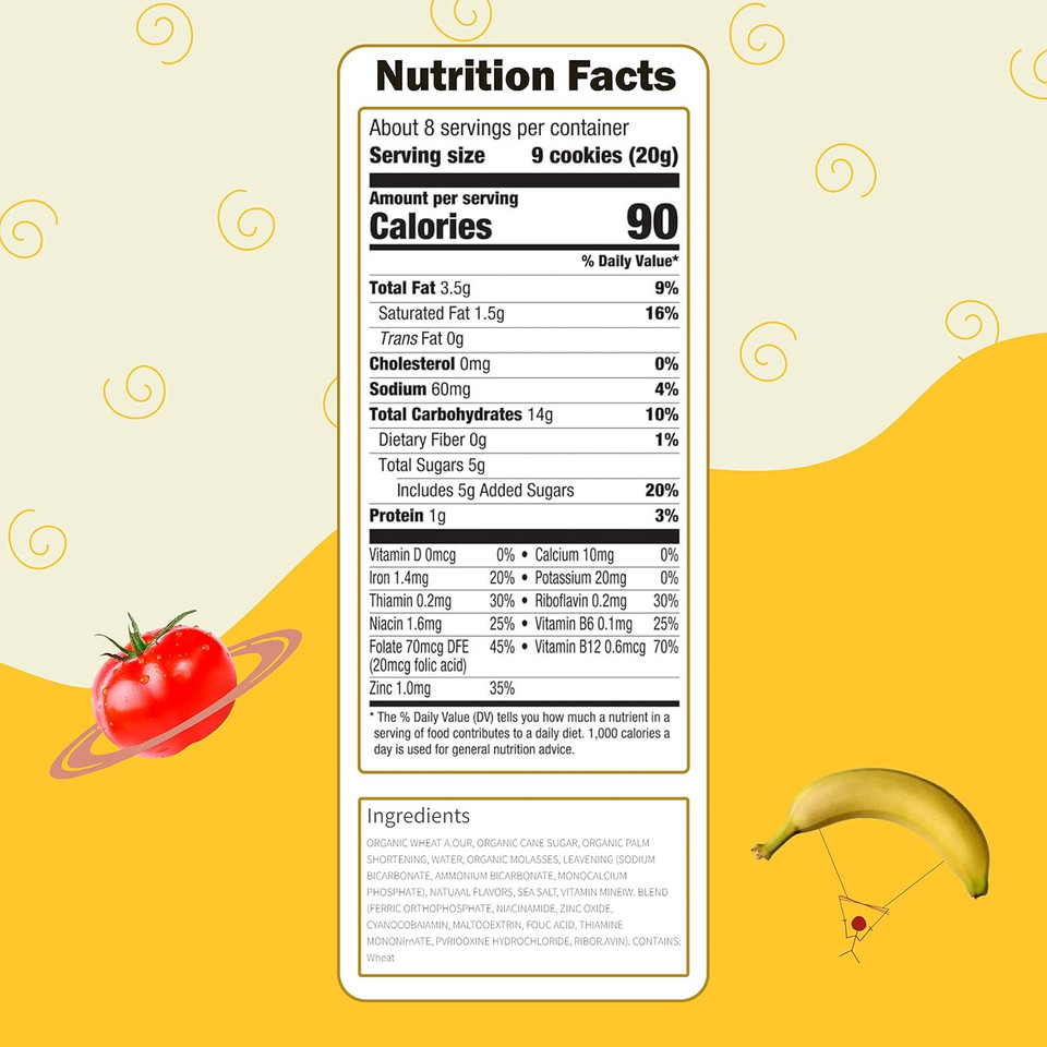 Earth'S Best Organic Kids Snacks, Sesame Street Toddler Snacks, Organic Letter Of The Day Cookies For Toddlers 2 Years And Older, Vanilla, 5.3 Oz Box (Pack Of 6)