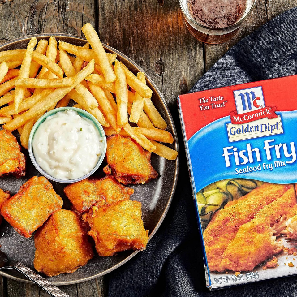 Mccormick Golden Dipt Fish Fry Seafood Fry Mix, 10 Oz (Pack Of 8)
