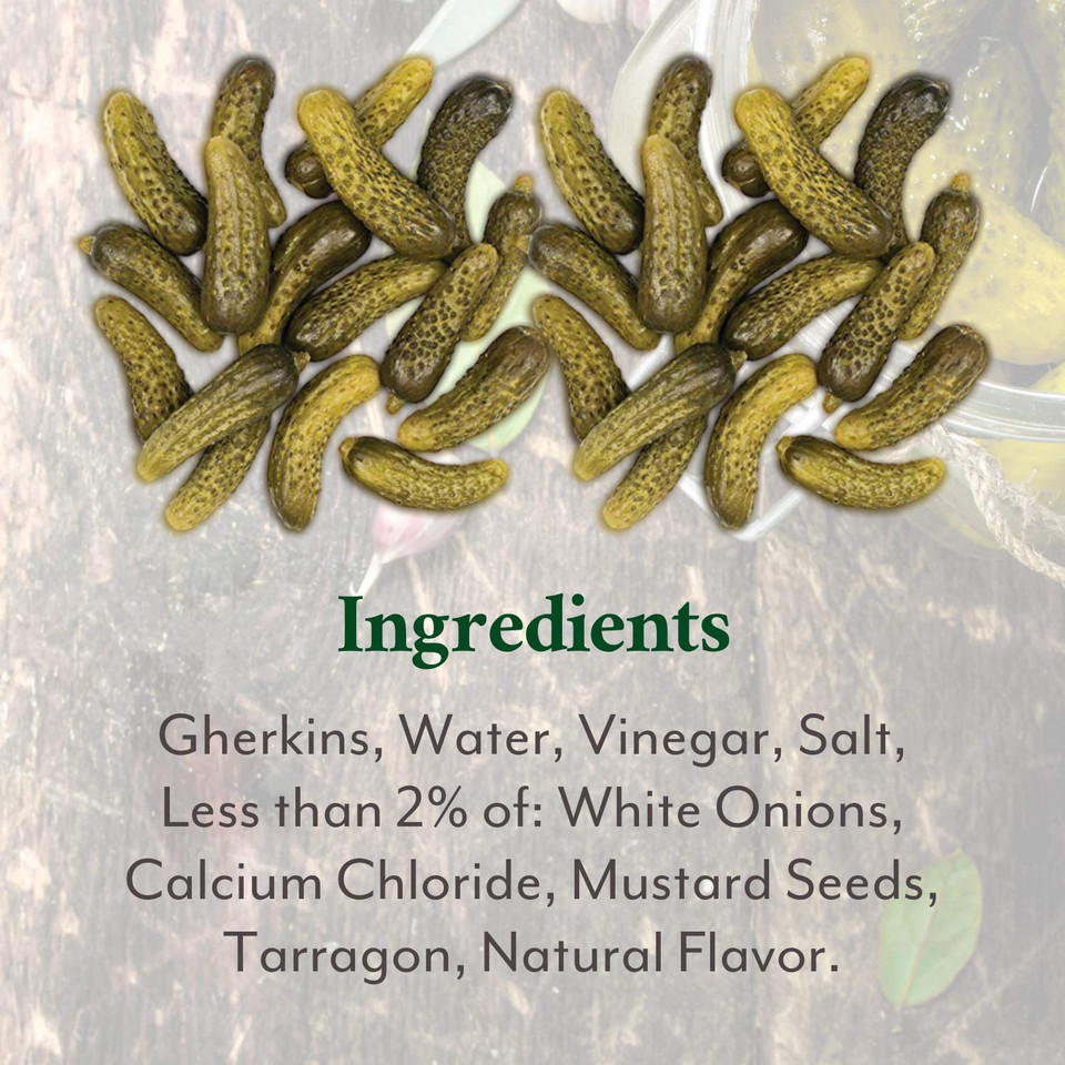 Roland Foods Premium Quality Small Cornichons, Specialty Imported Food, 4.1-Liter Can