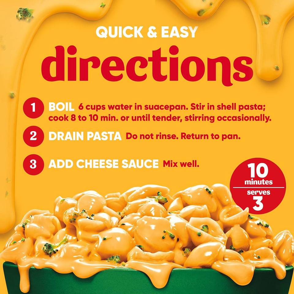 Velveeta Shells & Cheese With Broccoli Florets (9.4 Oz Box)