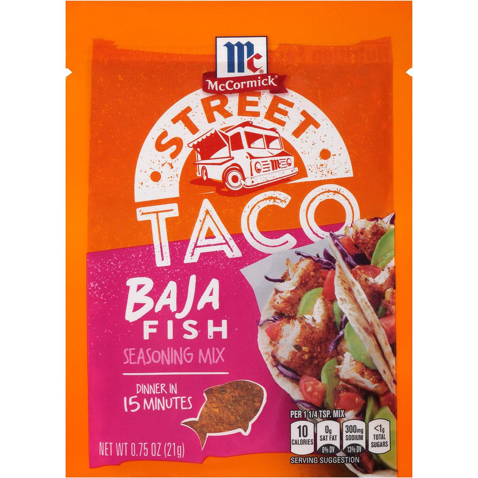 Mccormick Street Taco Baja Fish Seasoning Mix, 0.75 Oz (Pack Of 12)