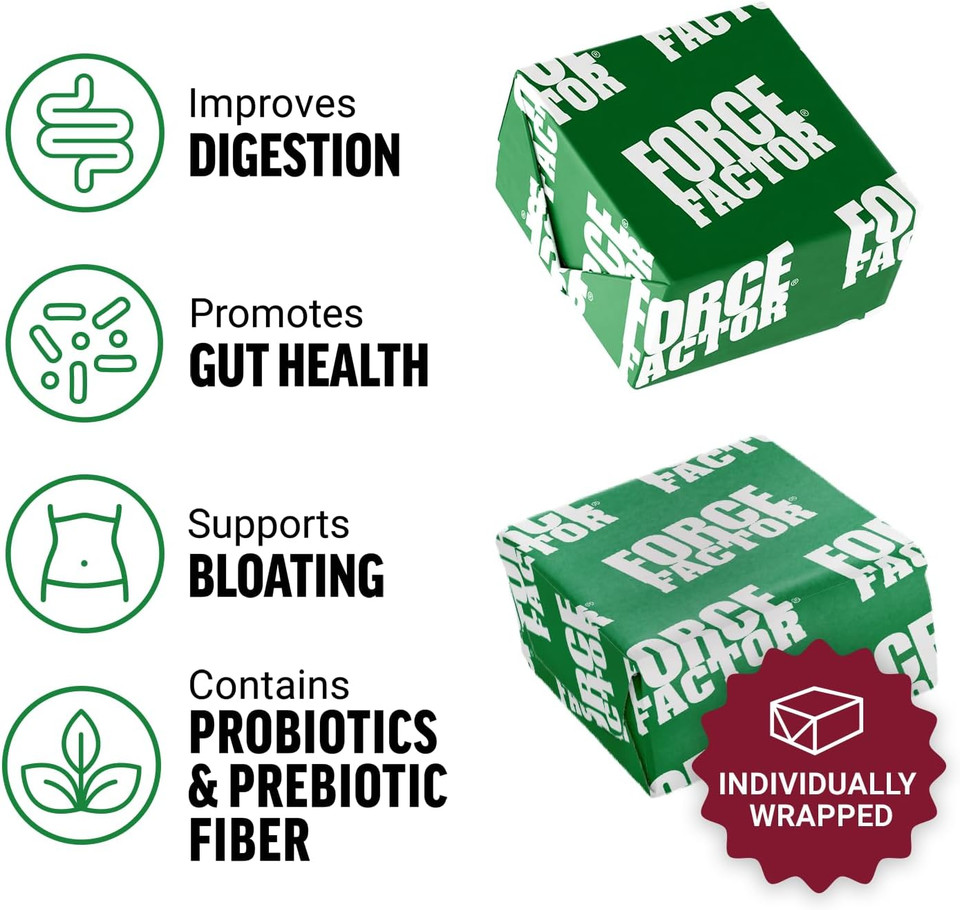 Force Factor Smarter Greens Superfood Chews, Greens And Superfoods With Probiotics, Antioxidants, And Fiber, Greens Supplement To Support Digestion, Nitric Oxide, And Energy, 60 Soft Chews