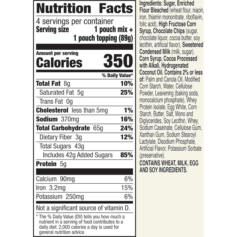 Betty Crocker Mug Treats Chocolate Caramel Cake Mix With Caramel Topping, 4 Servings, 12.5 Oz. (Pack Of 6)