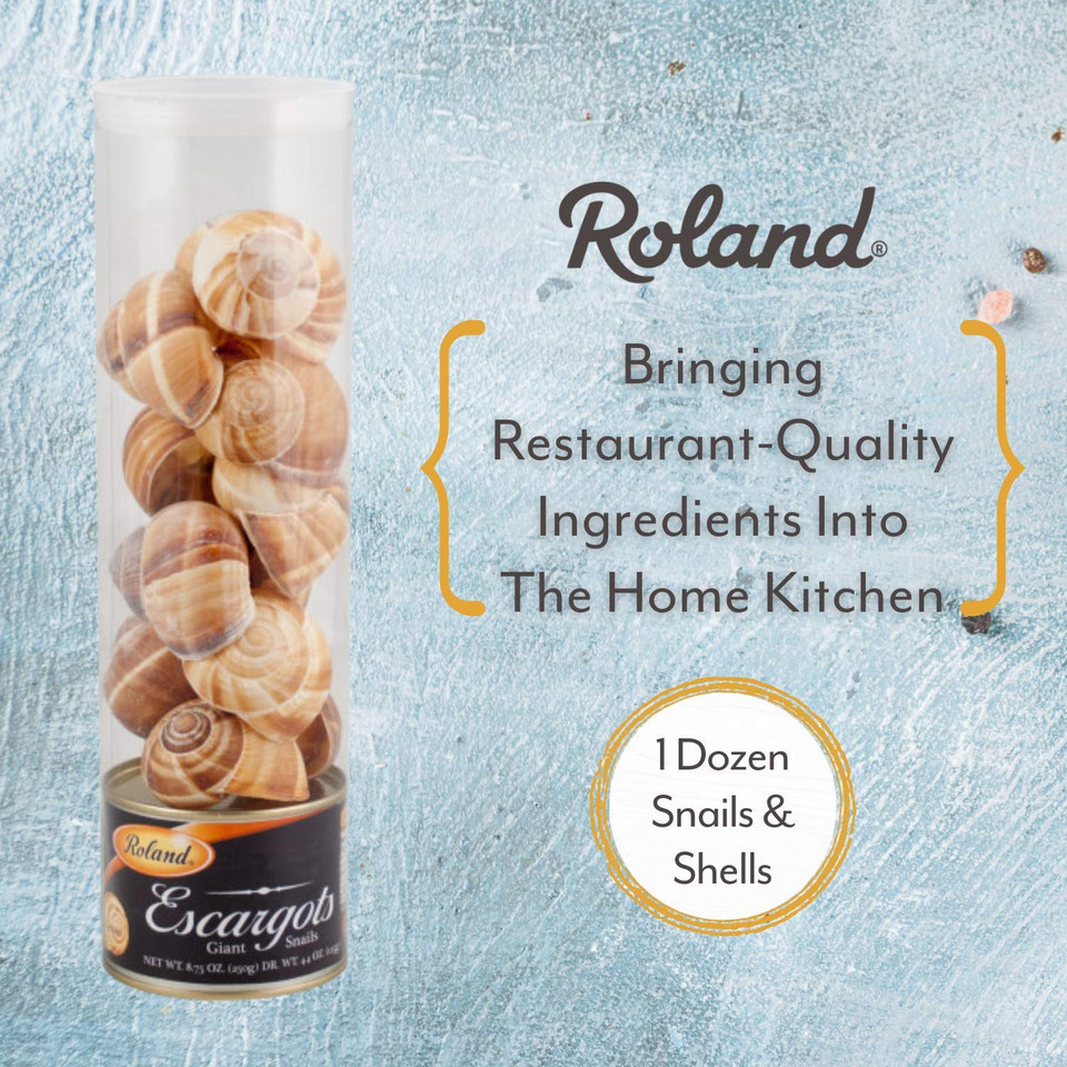 Roland Foods Escargots, Giant Snails With Shells, Specialty Imported Food, 7.76-Ounc( Pack Of 1)