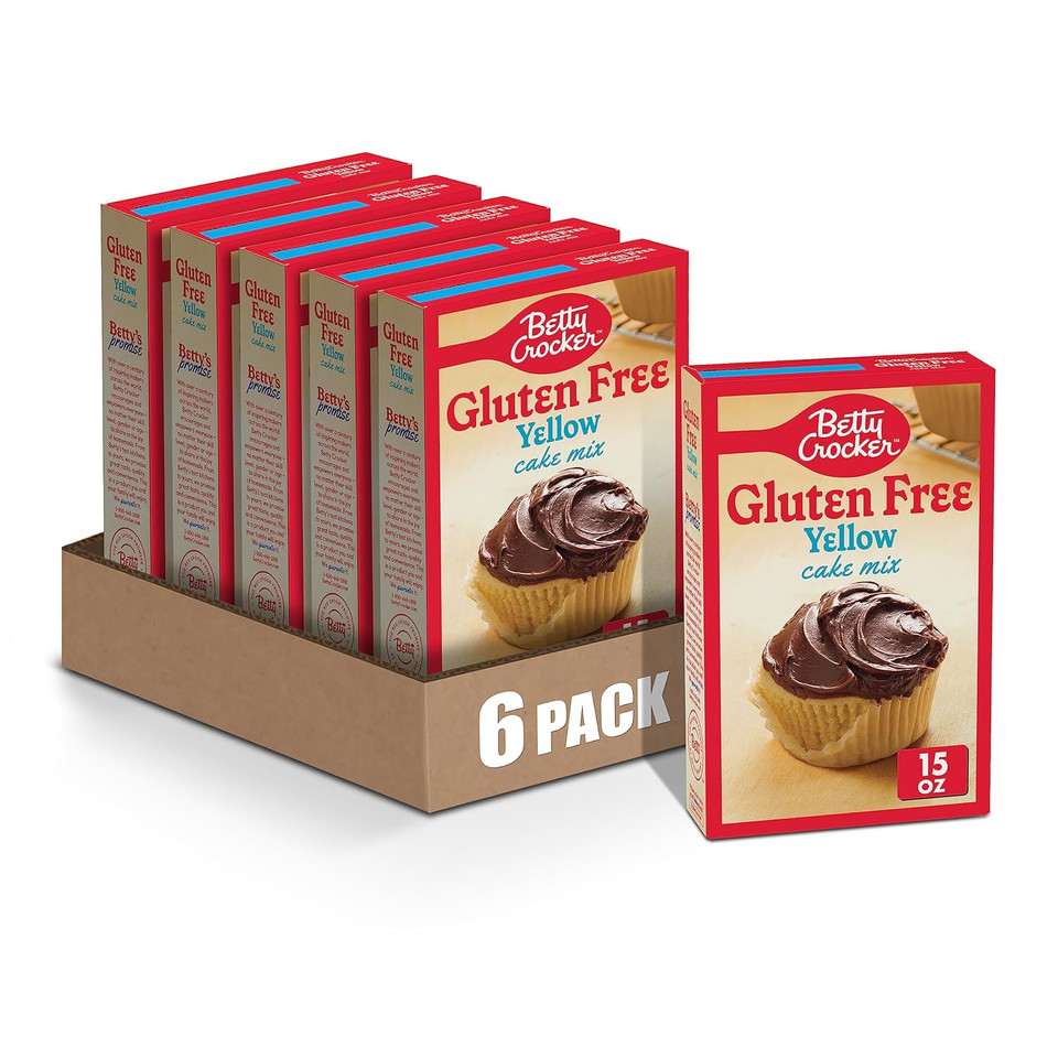 Betty Crocker Gluten Free Yellow Cake Mix, 15 Oz. (Pack Of 6)