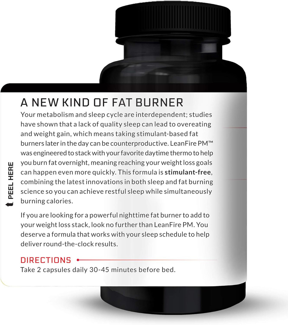 Force Factor Leanfire Pm Weight Loss Pills For Women & Men, Fat Burner & Overnight Weight Loss Pills To Burn Fat, Boost Metabolism, Improve Sleep, Powerful Formula For Incredible Results, 60 Capsules