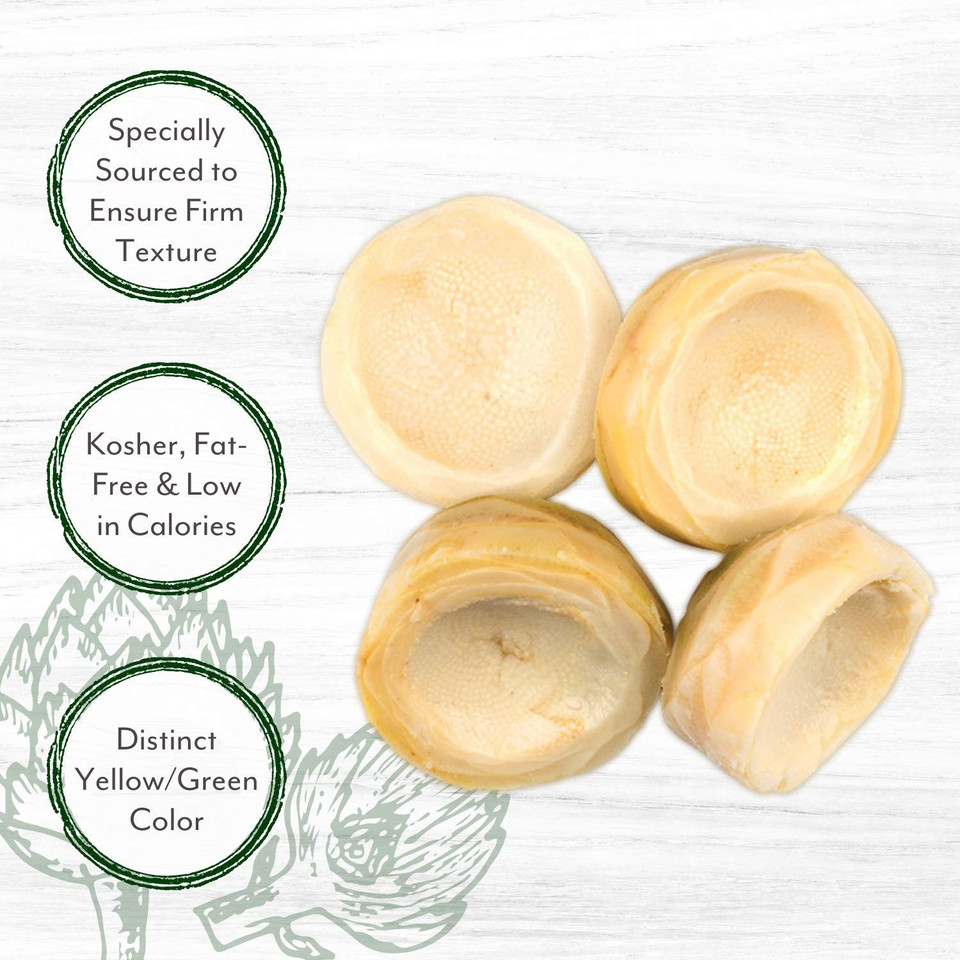 Roland Foods Extra Large Artichoke Bottoms, 5-7 Count, 13.75 Ounce Can, Pack Of 6