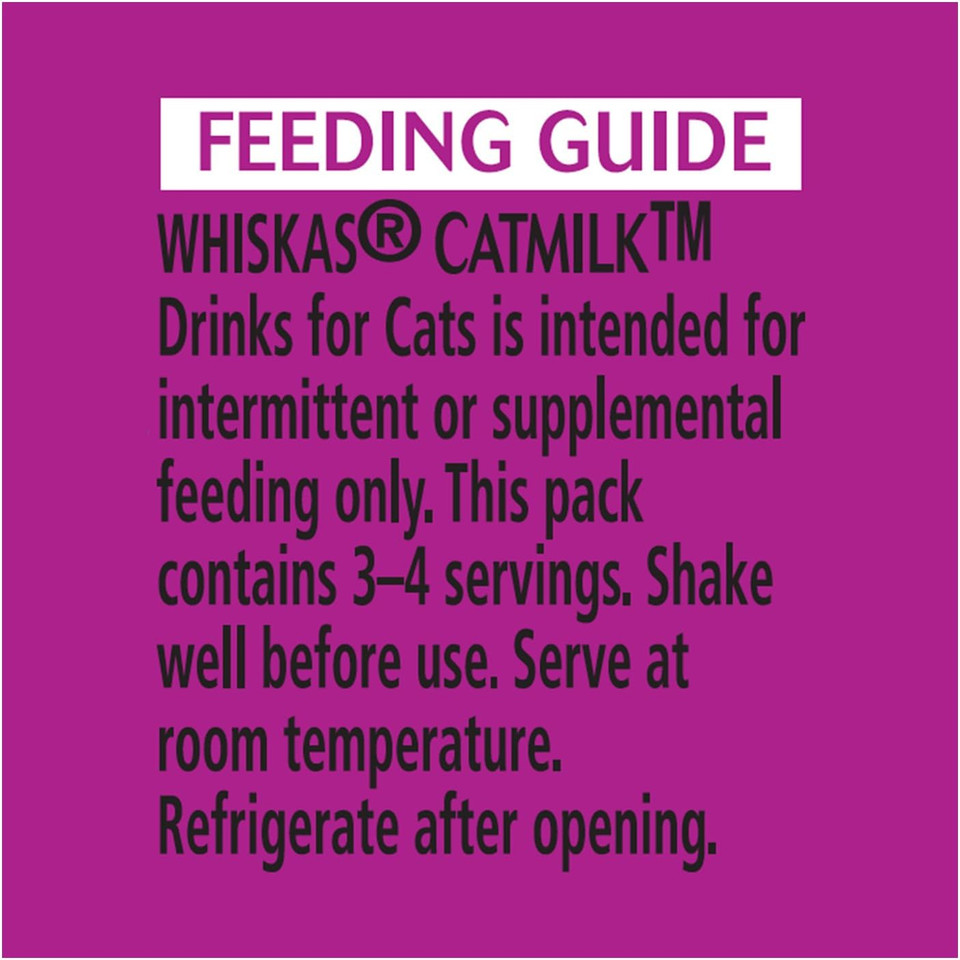 Whiskas Catmilk Plus Drink For Cats And Kittens 6.75 Fl Ounces, 24 Count
