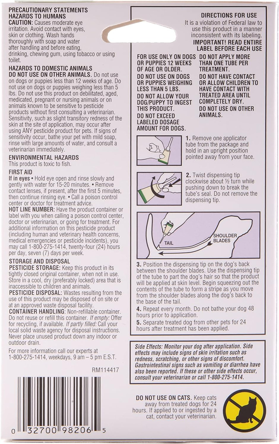 Hartz Ultraguard Plus Topical Flea & Tick Prevention For Dogs And Puppies - 5-15 Lbs, 3 Monthly Treatments