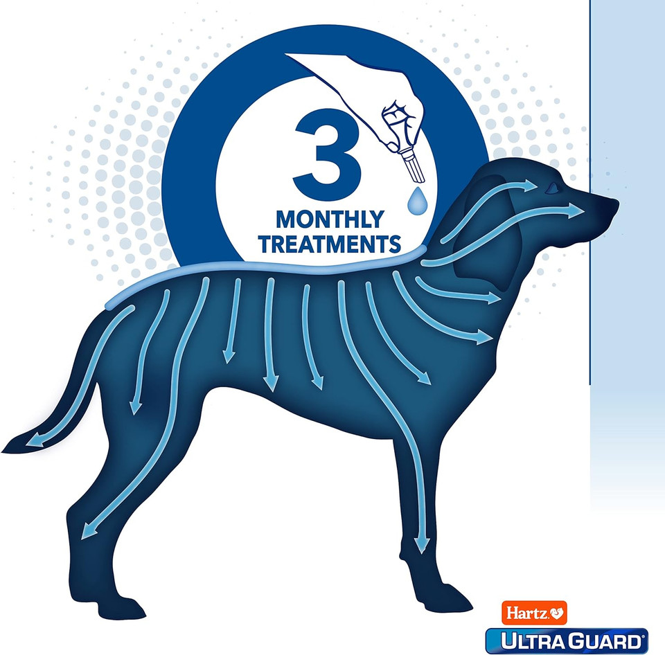 Hartz Ultraguard Plus Topical Flea & Tick Prevention For Dogs And Puppies - 5-15 Lbs, 3 Monthly Treatments
