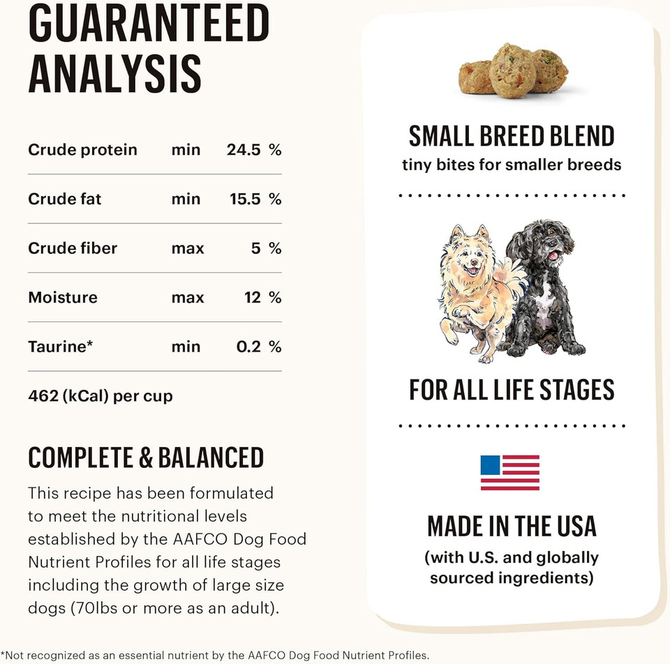 The Honest Kitchen Whole Food Clusters Small Breed Whole Grain Chicken Dry Dog Food, 10 Lb Bag