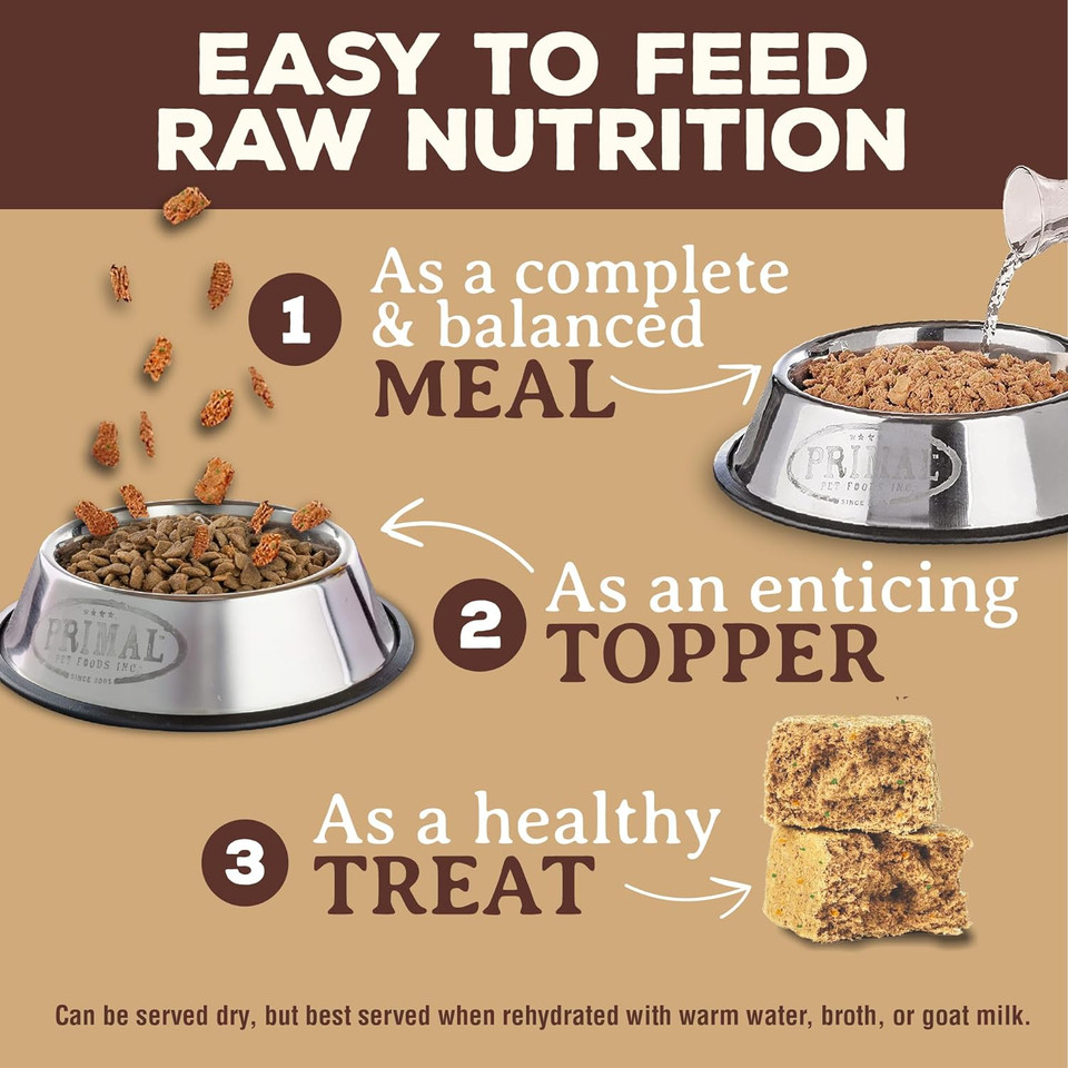 Primal Freeze Dried Dog Food Nuggets, Lamb; Complete & Balanced Meal; Also Use As Topper Or Treat; Premium, Healthy, Grain Free, High Protein Raw Dog Food, 14 Oz Primal Freeze Dried Dog Food Nuggets, Lamb; Complete & Balanced Meal; Also Use As Topper Or Treat; Premium, Healthy, Grain Free, High Protein Raw Dog Food, 14 Oz