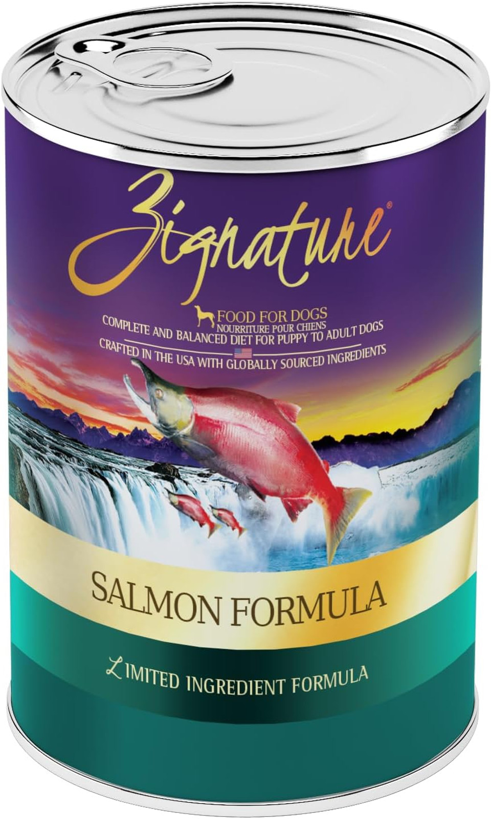 Zignature Salmon Limited Ingredient Formula Wet Dog Food 13Oz, Case Of 12