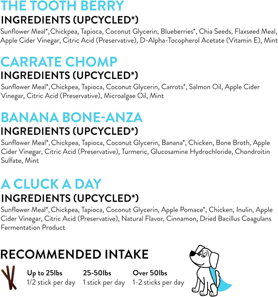 Shameless Pets Dental Treats For Dogs, Variety (3-Pack) - Healthy Dental Sticks For Teeth Cleaning & Fresh Breath - Dog Bones Dental Chews Free From Grain, Corn & Soy