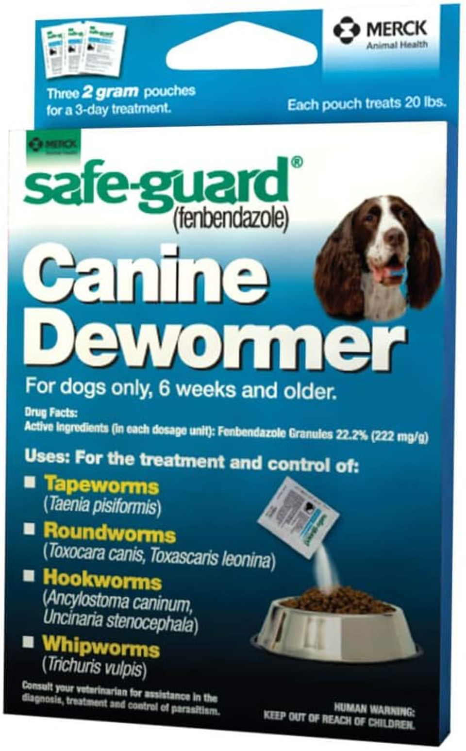 Pro-Sense Safe-Guard 4, Canine Dewormer For Dogs, 3-Day Treatment